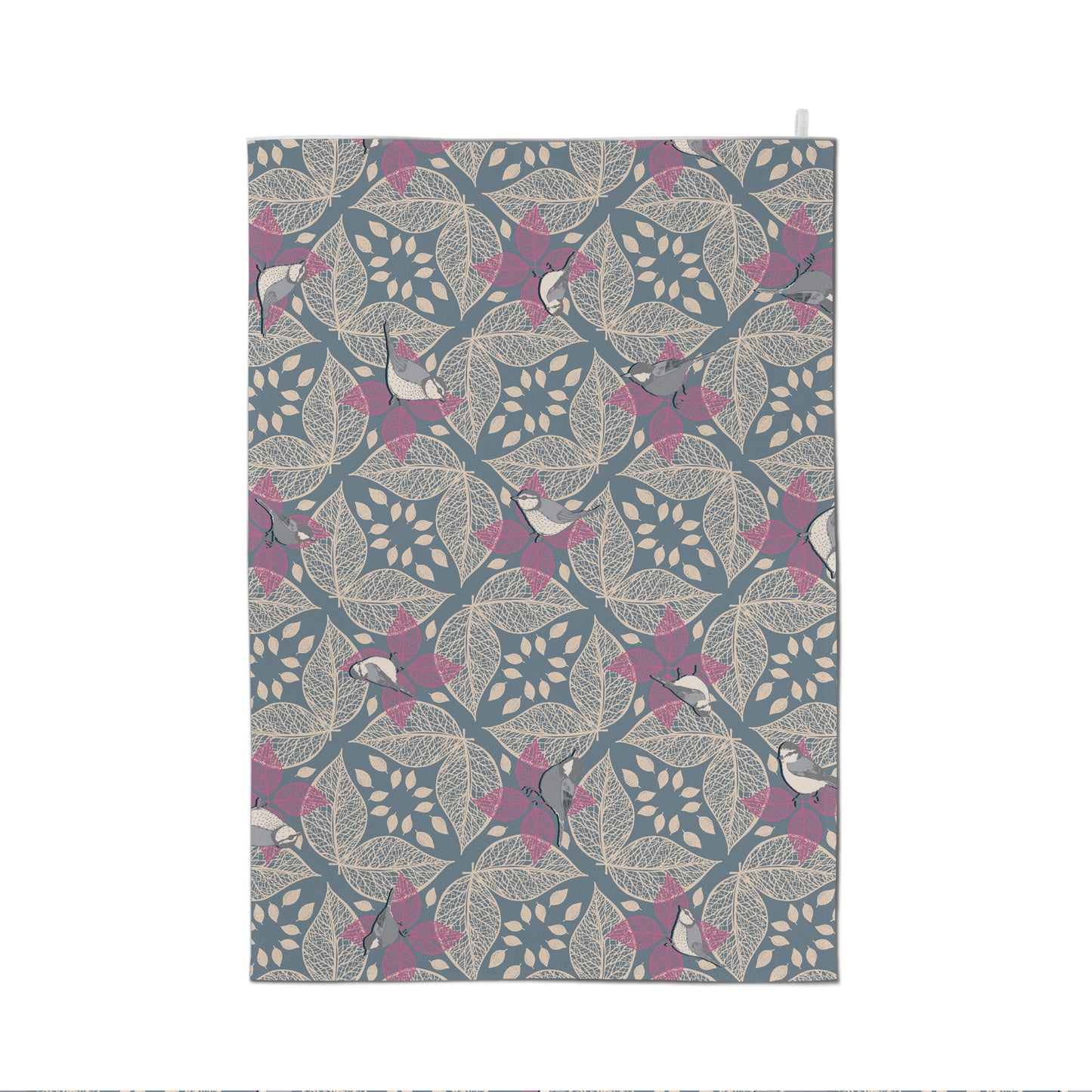Spring Rain & Birds - Tea Towel