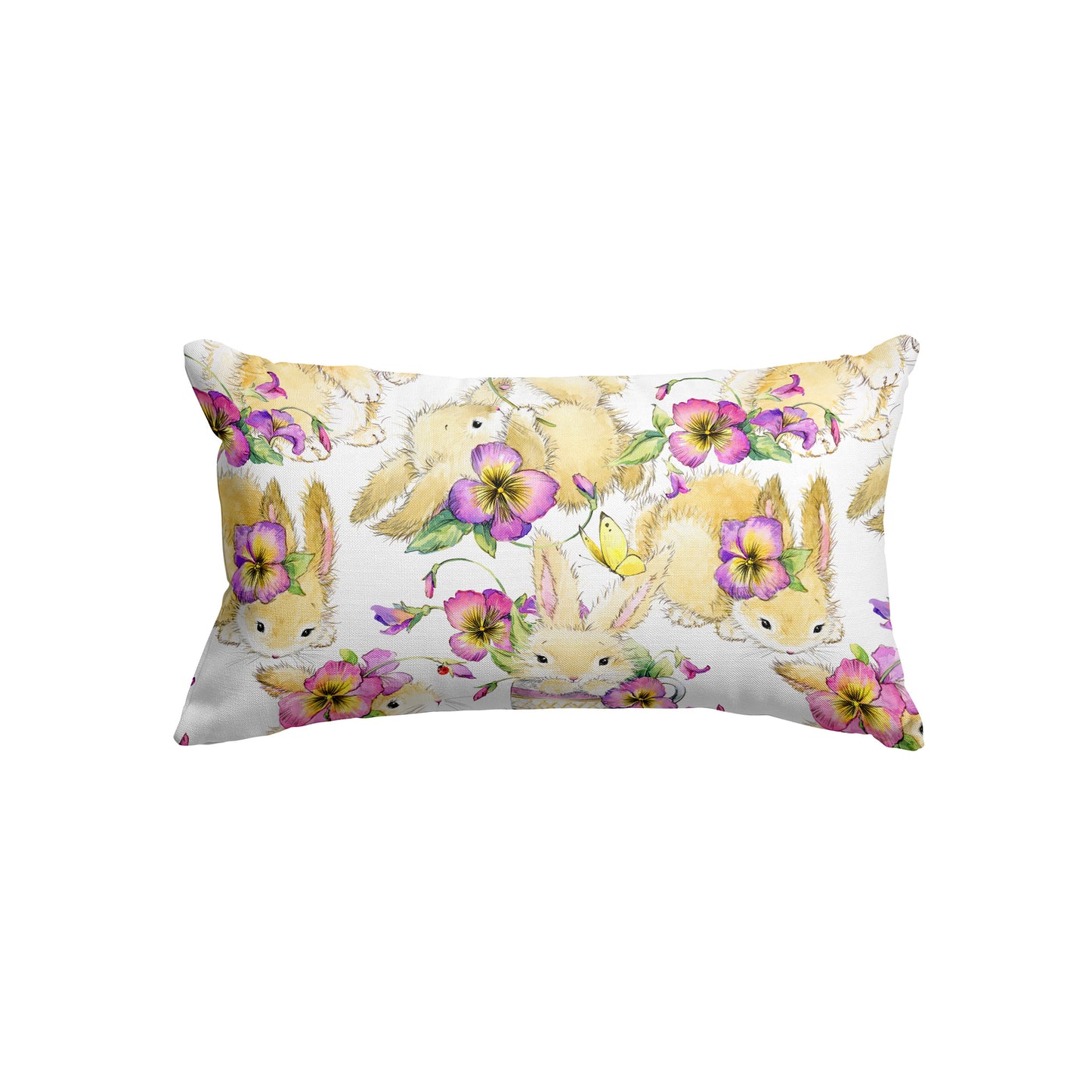 Cartoon Bunny Kids Rectangle Cushion