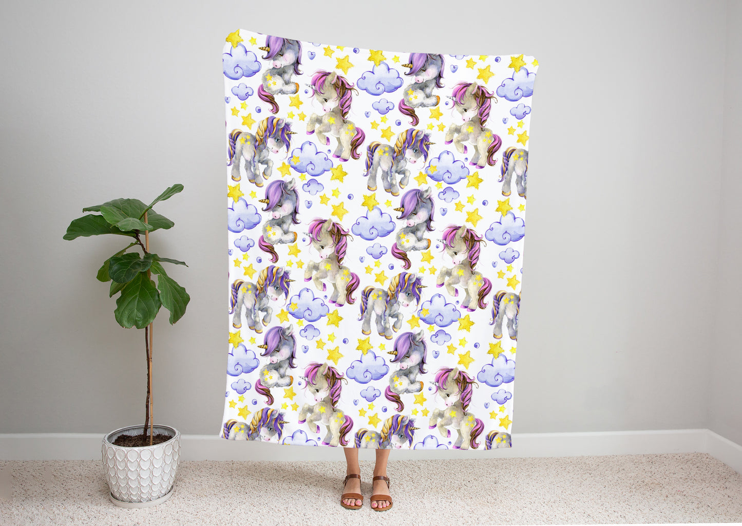 Baby Unicorn Bed Blanket Kids