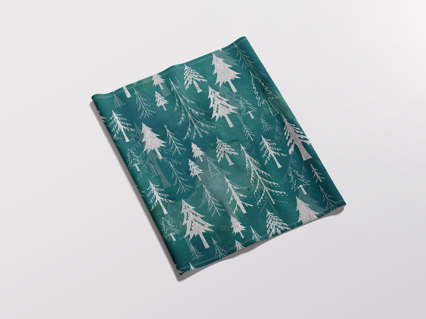 Christmas Tree Forest in Arctic Blues Adult Snood