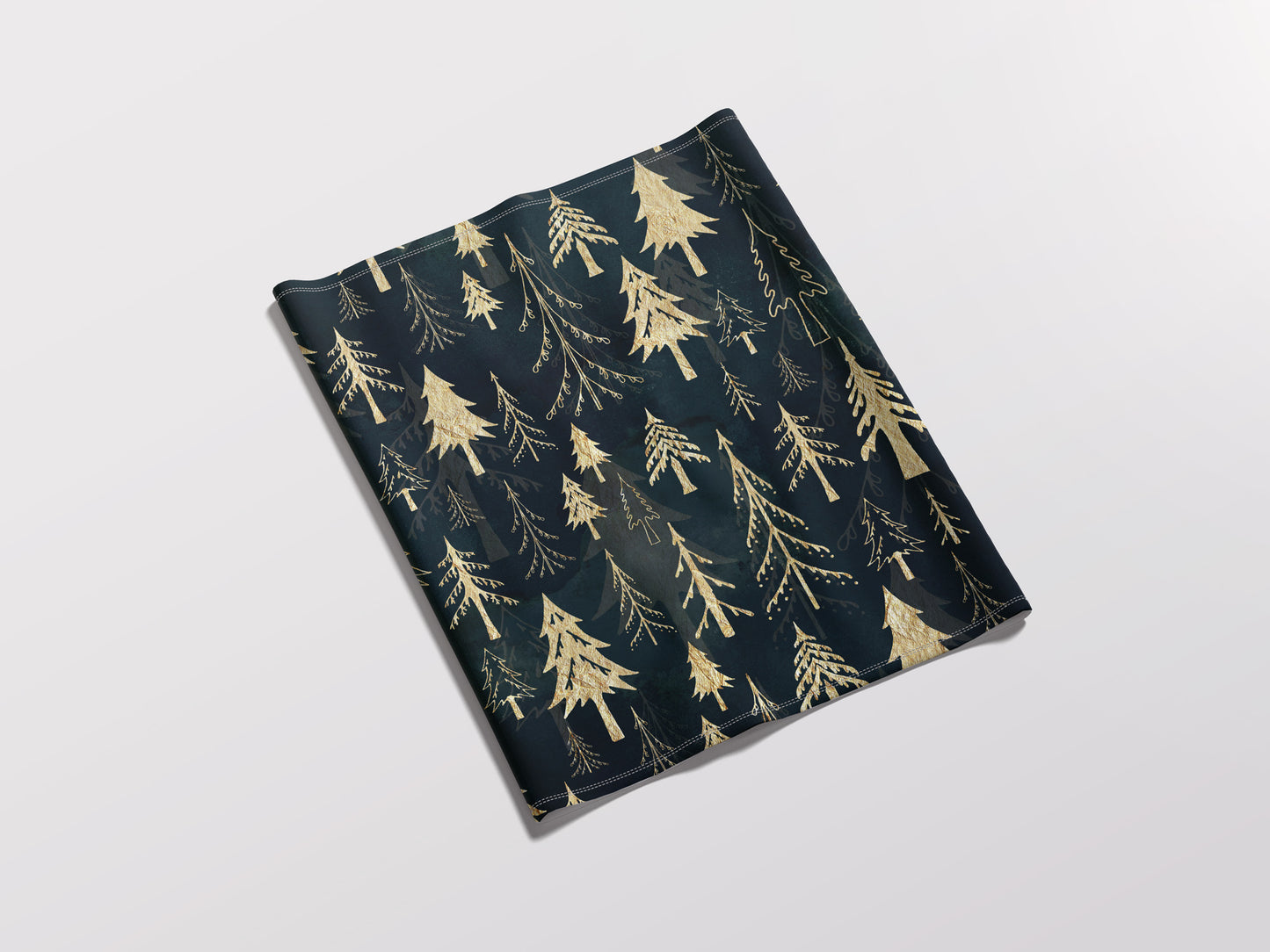 Christmas Tree forest in Gold Adult Snood