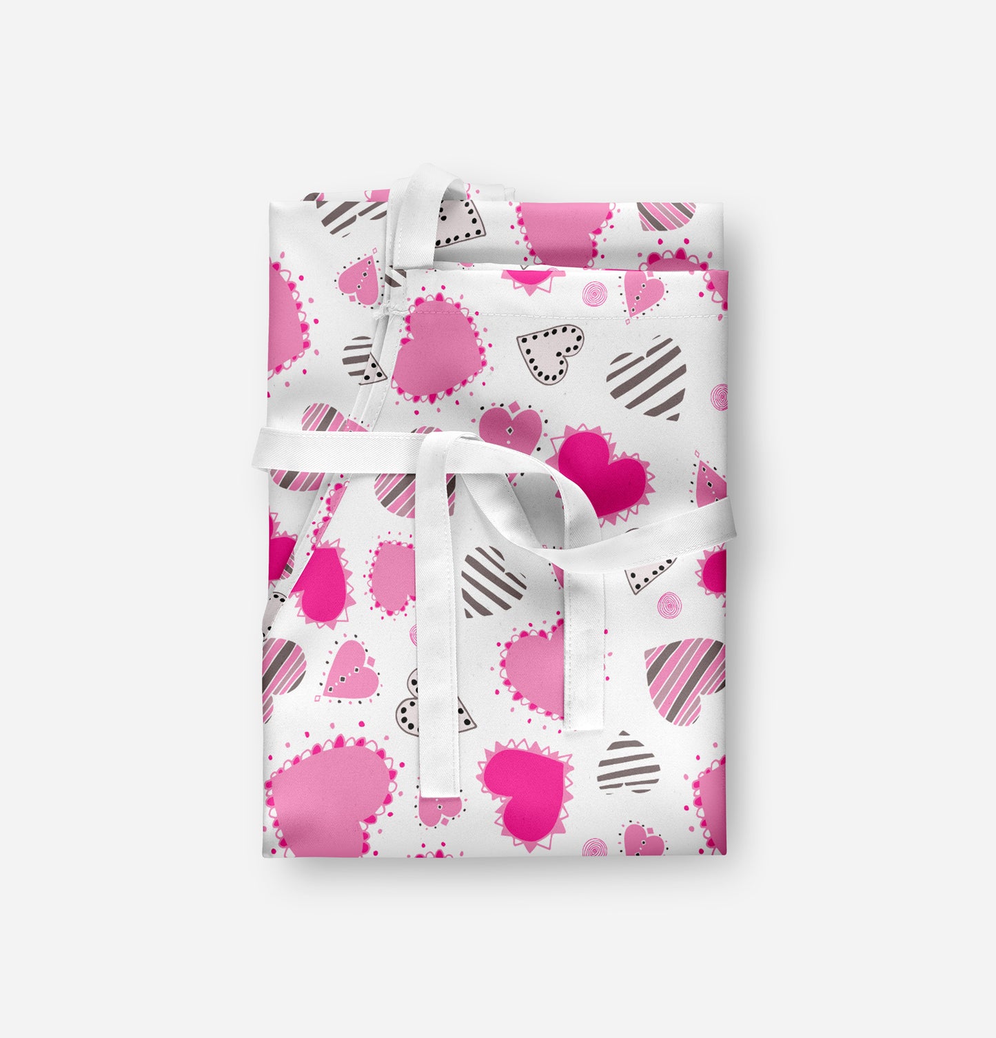 Hearts swirls II Adult Apron