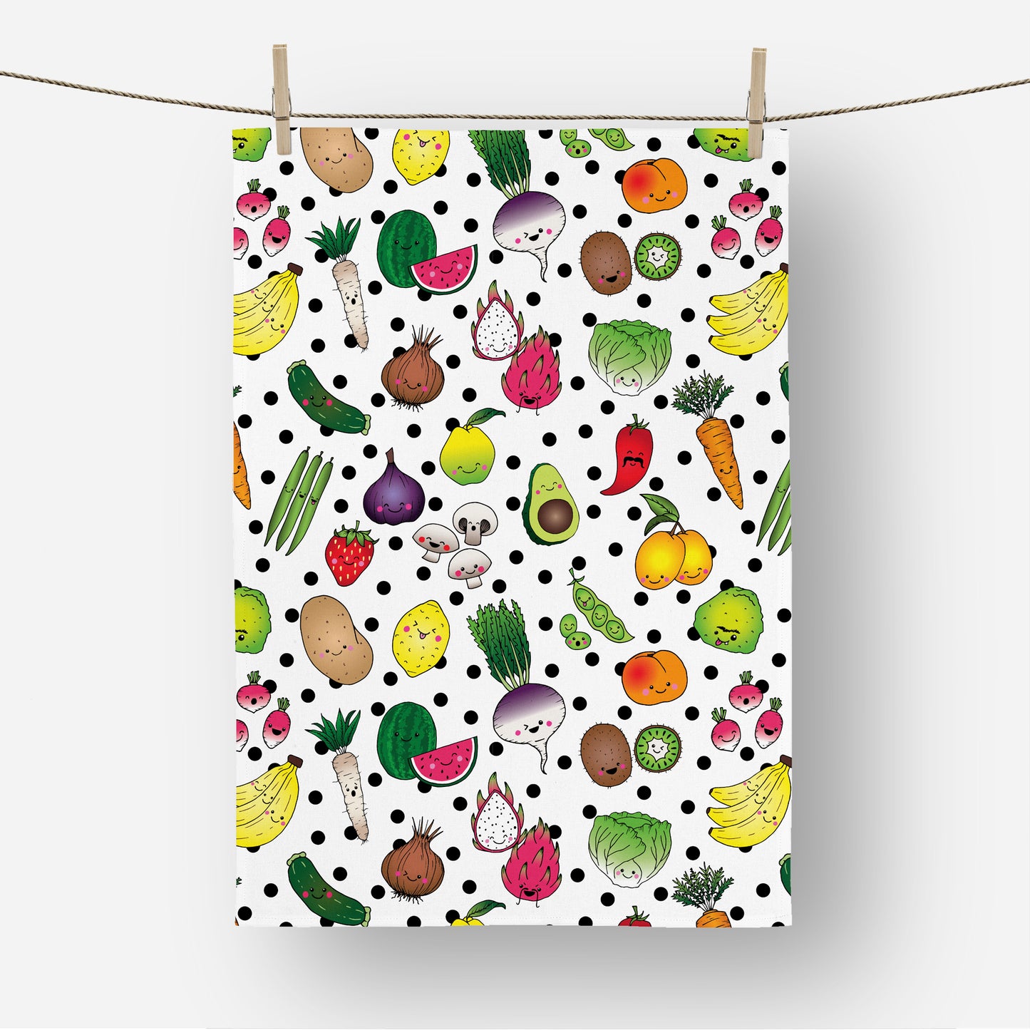 Your 5 a Day Tea Towel