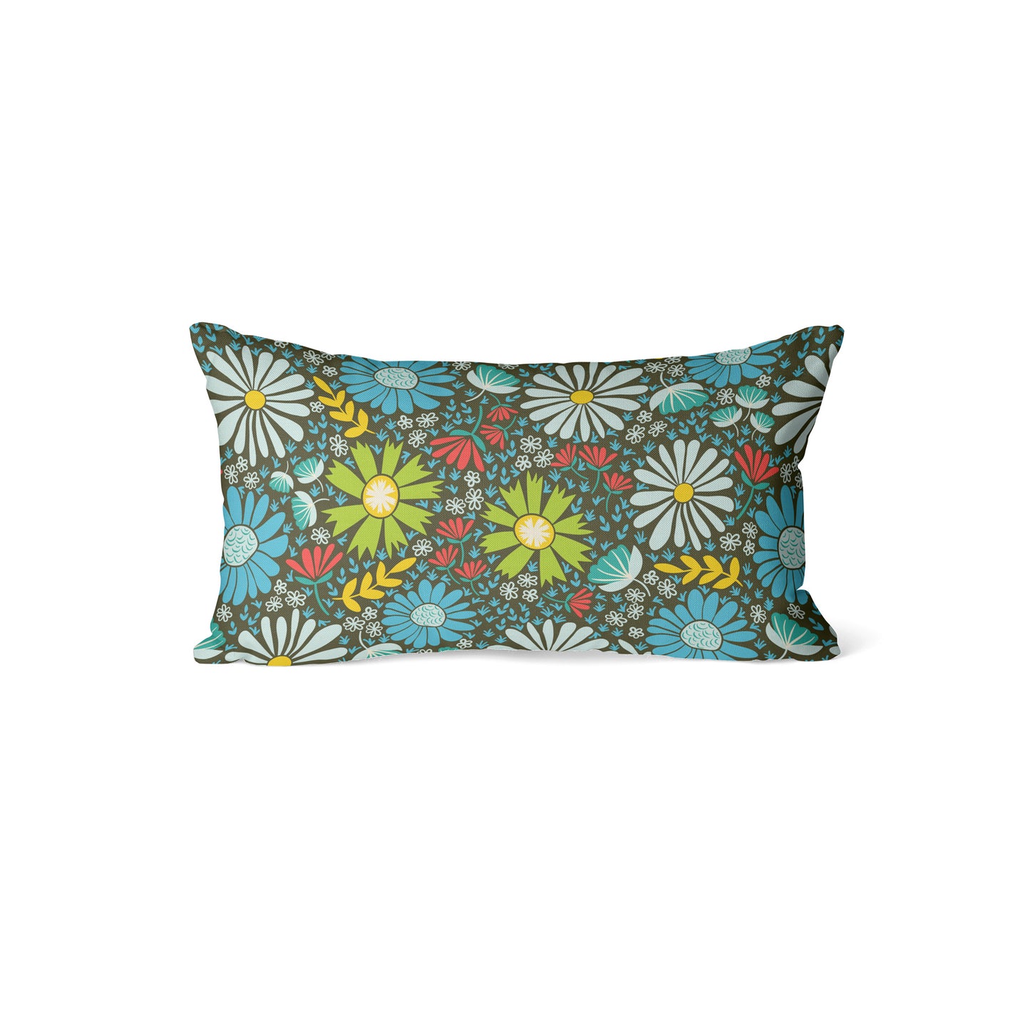 Geometric Floral- Rectangle Cushion