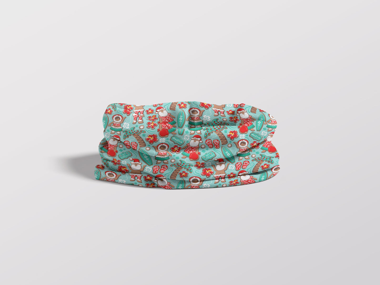 Hawaiian Christmas Gingerbread Cookies Child Snood