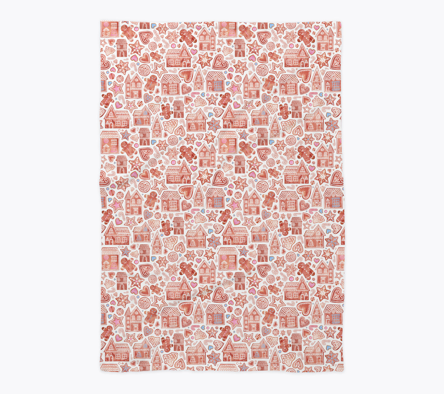 Gingerbread Christmas Cookies Baby Blanket