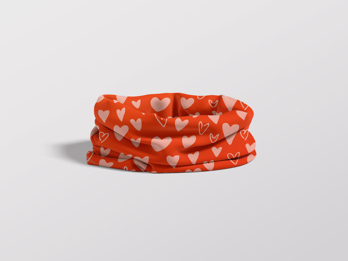 Hearts red - Adult Snood