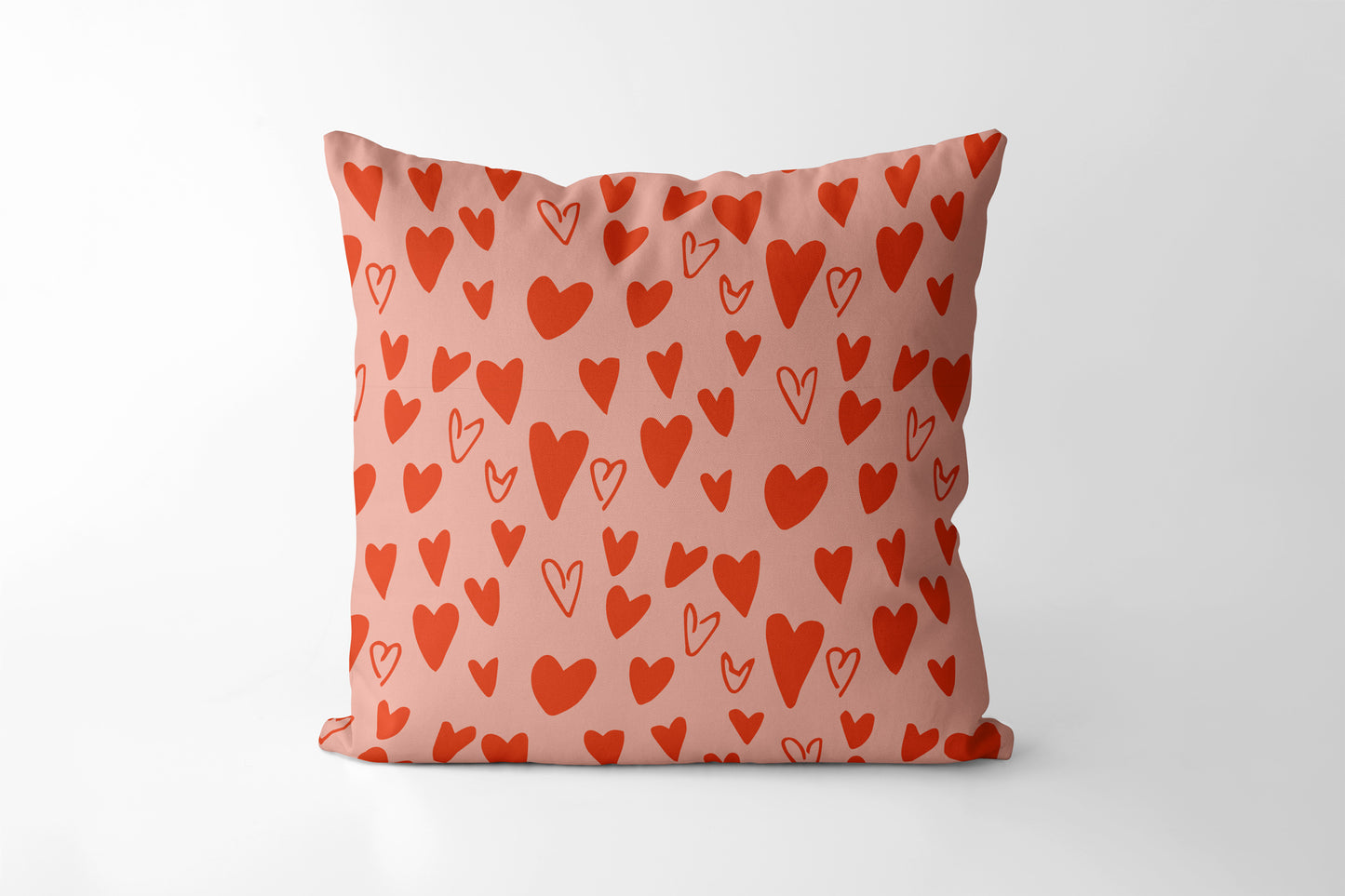 Pink heart - Square Cushion