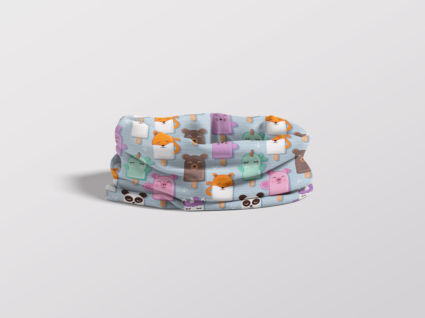 Kawaii Animal Ice Creams Child Snood