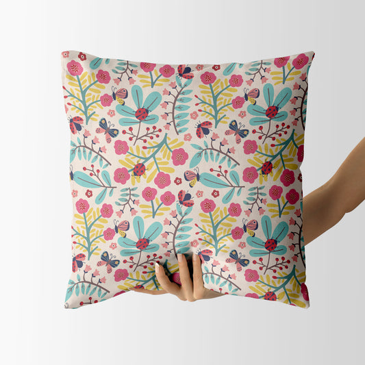 Springtime Nature- Square Cushion