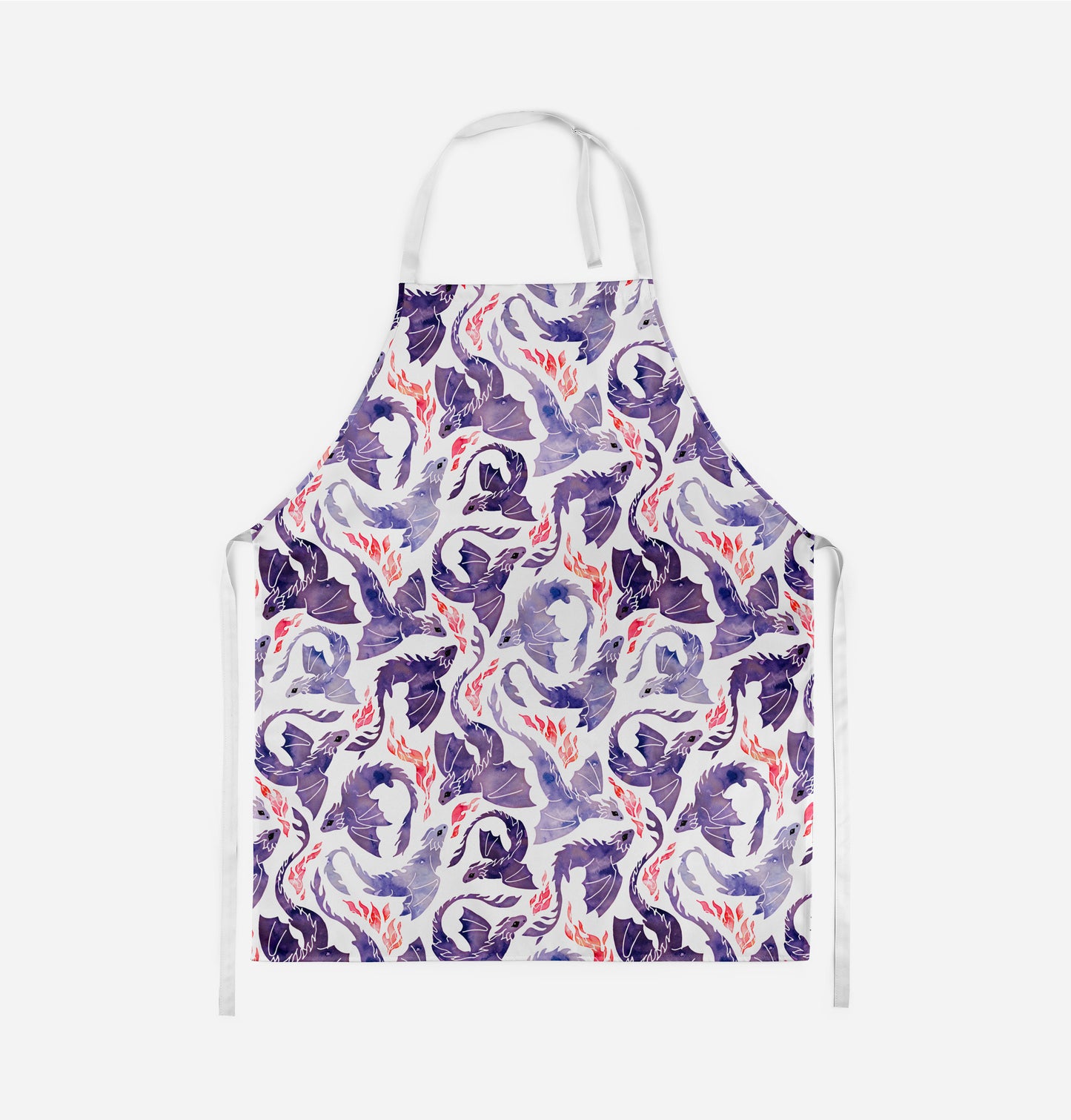 Dragon Fire Purple Kids Apron