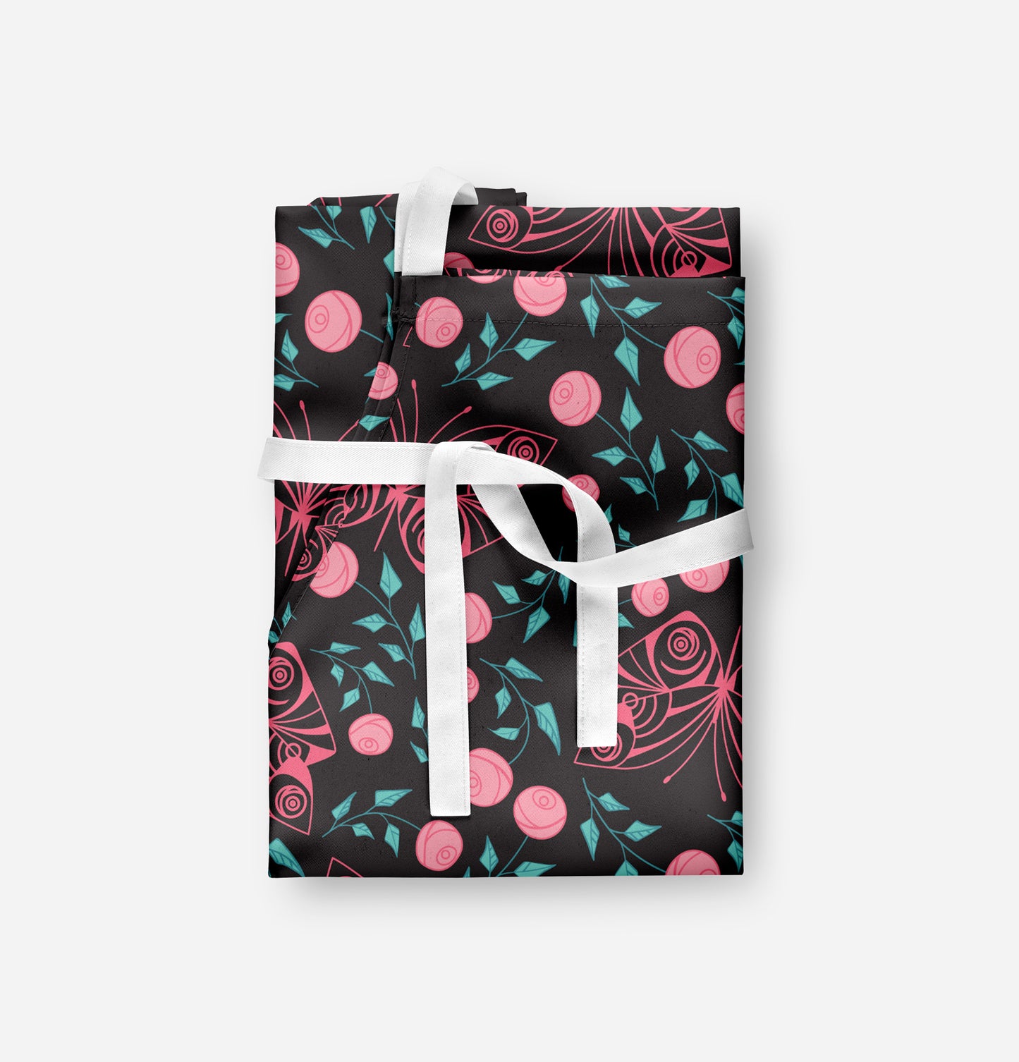 Black & Pink Butterflies - Adult Apron