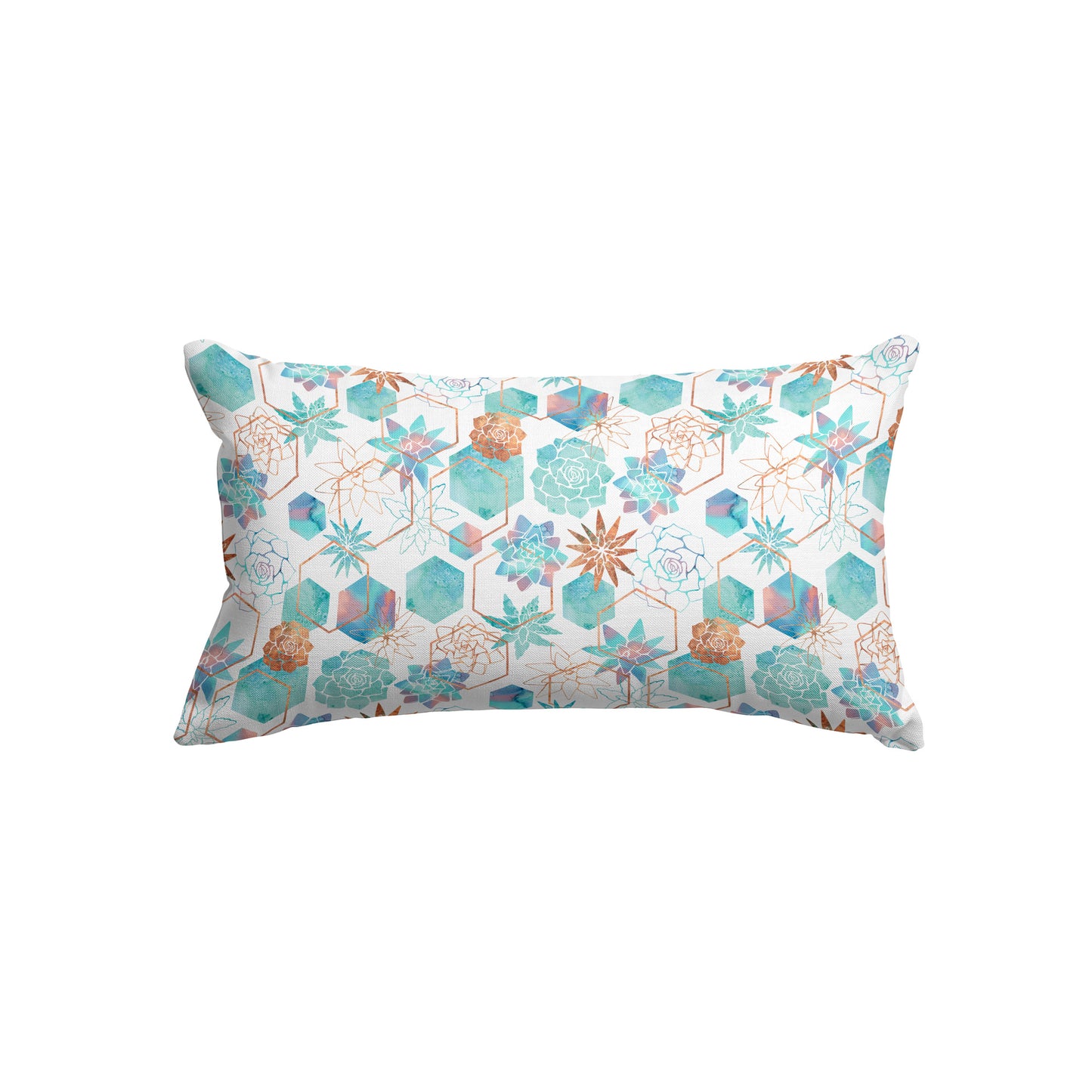 Rusted Copper Desert Rectangle Cushion