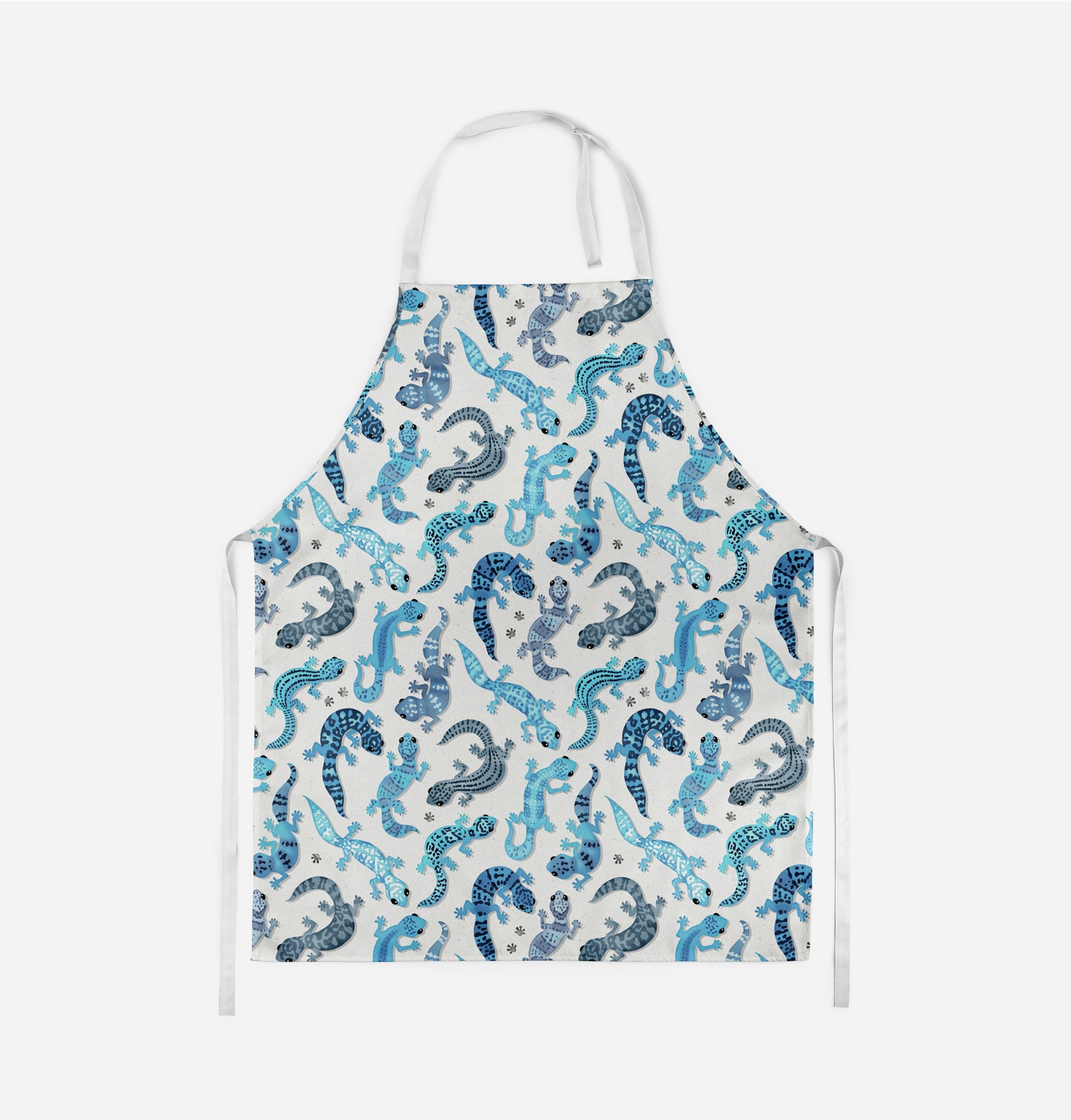 Leopard Gecko Blue Kids Apron
