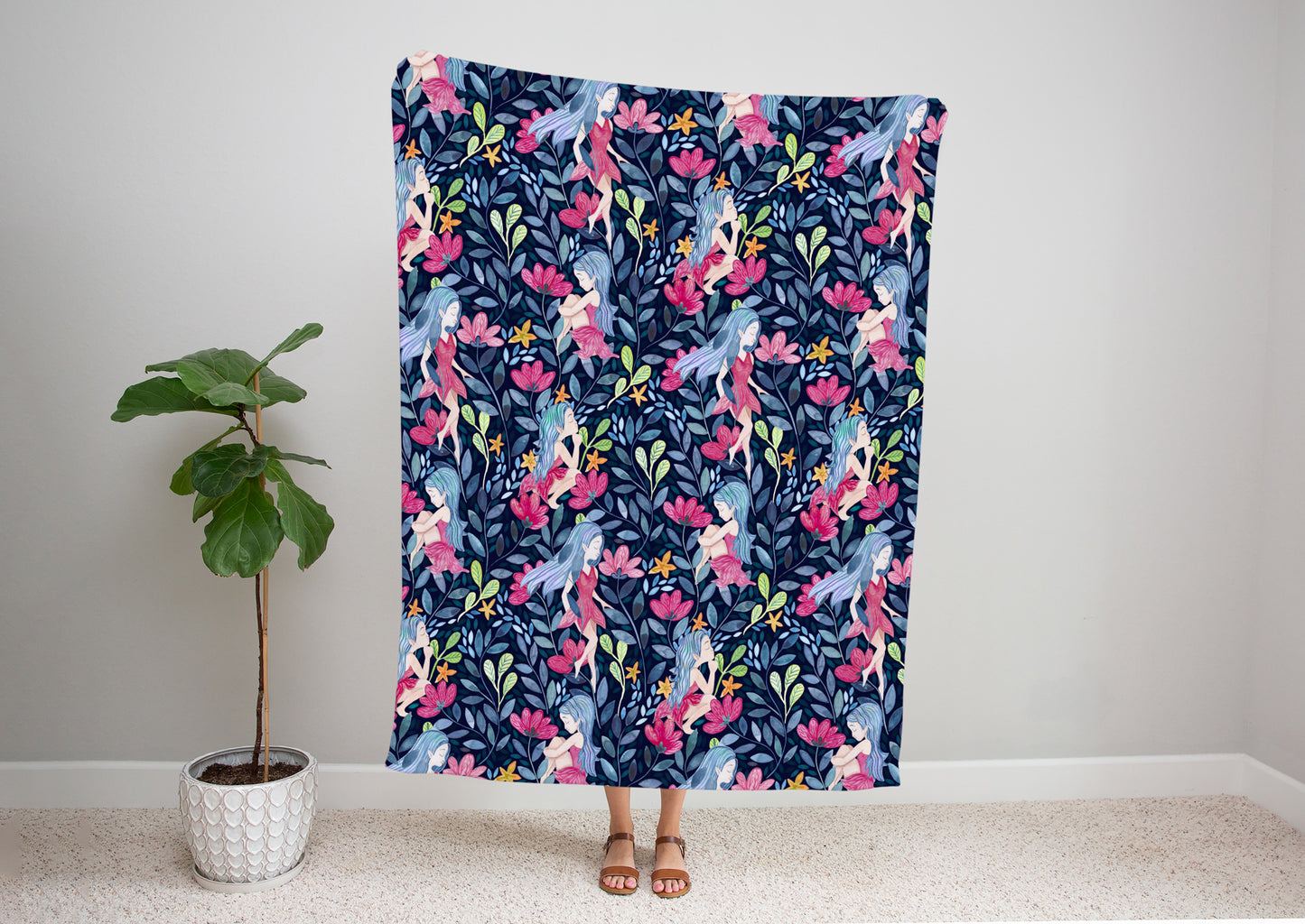 Midsummer Fairy Folk Single Blanket Kids