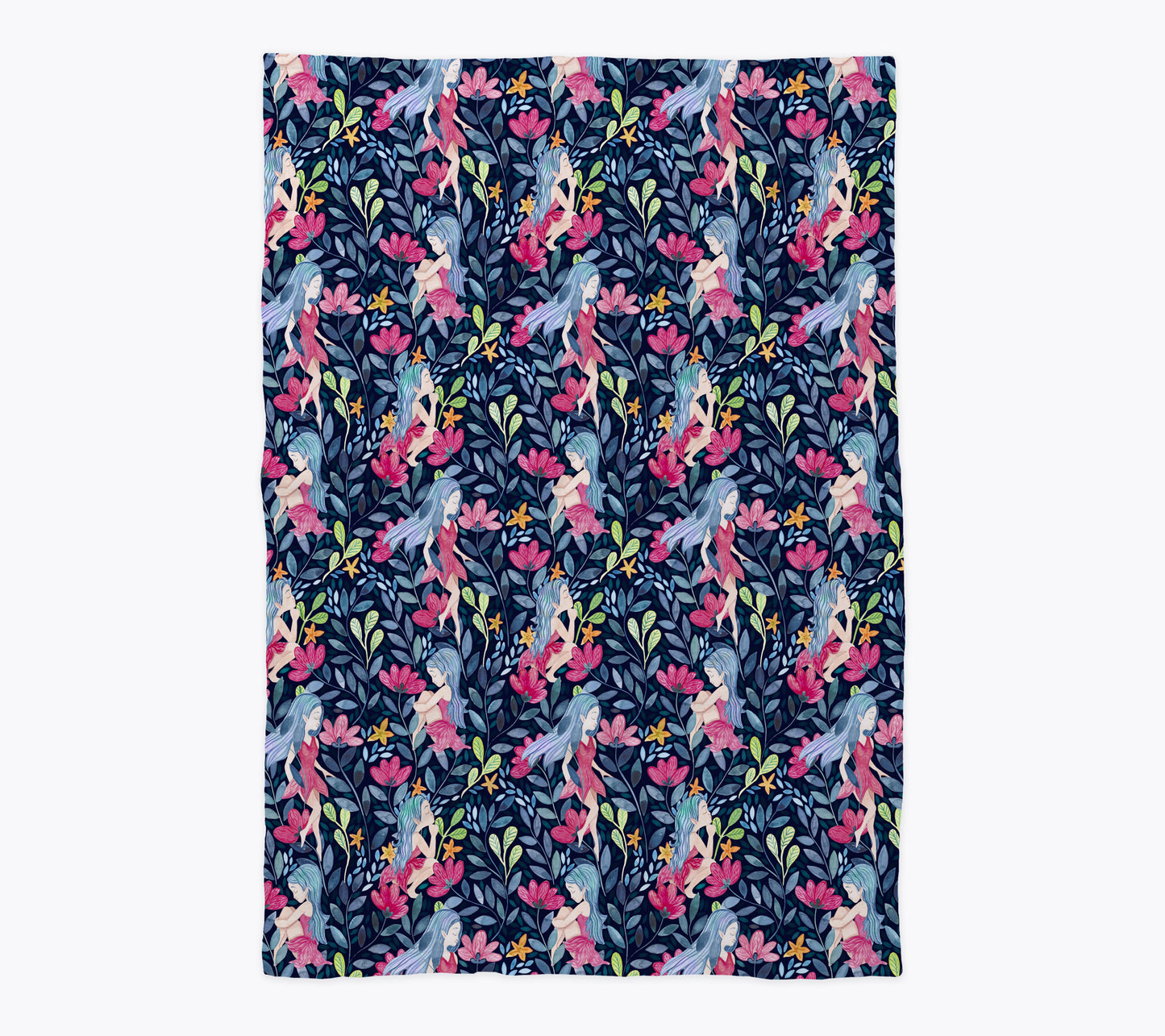 Midsummer Fairy Folk Baby Blanket