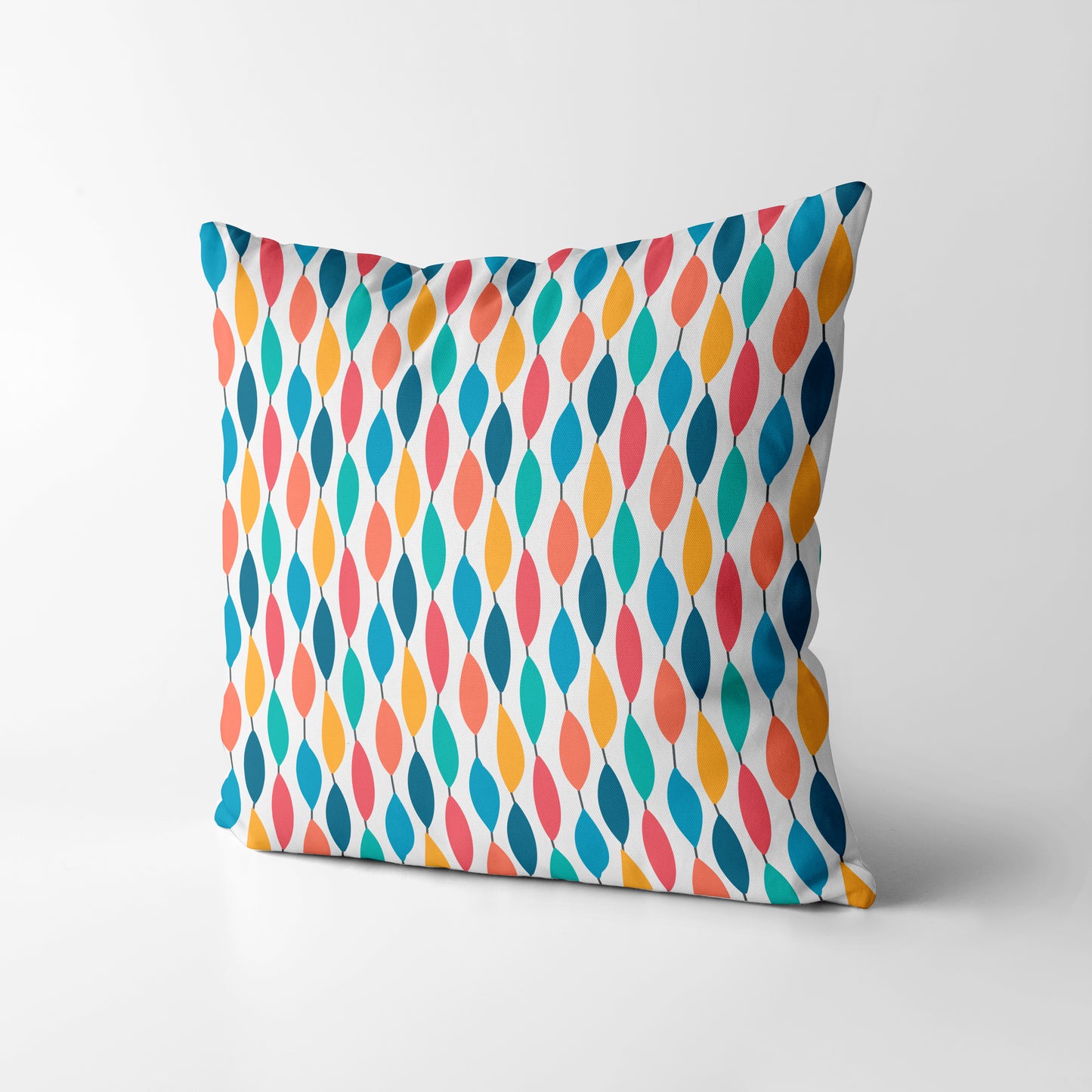 Retro Irregular Ogee Square Cushion