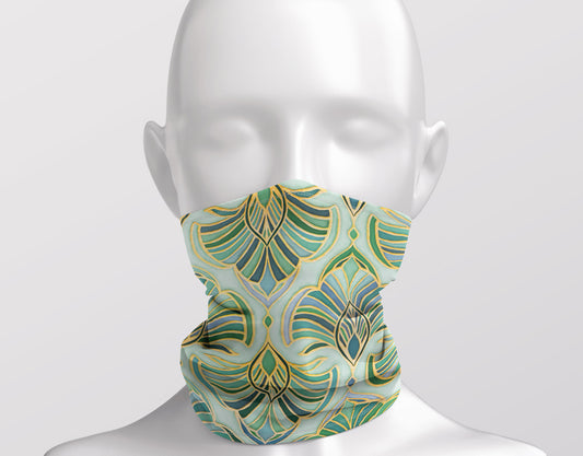 Jade Enamel Art Deco Fans - Adult Snood