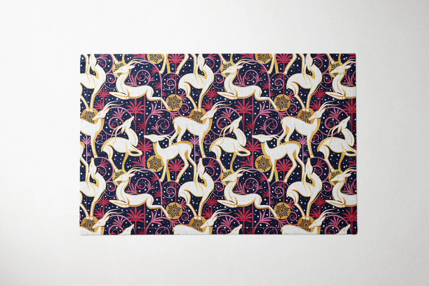 Deco Gazelles Garden Christmas Pink/Blue Placemat