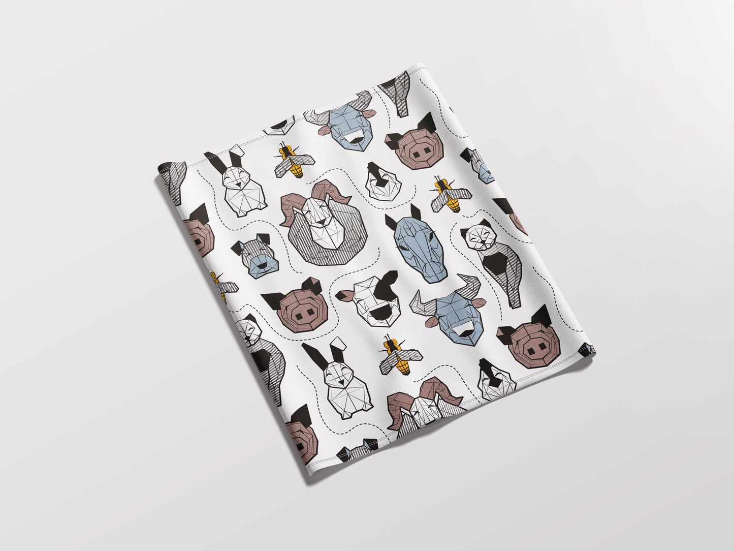 Geometric Farm Animals Child Snood