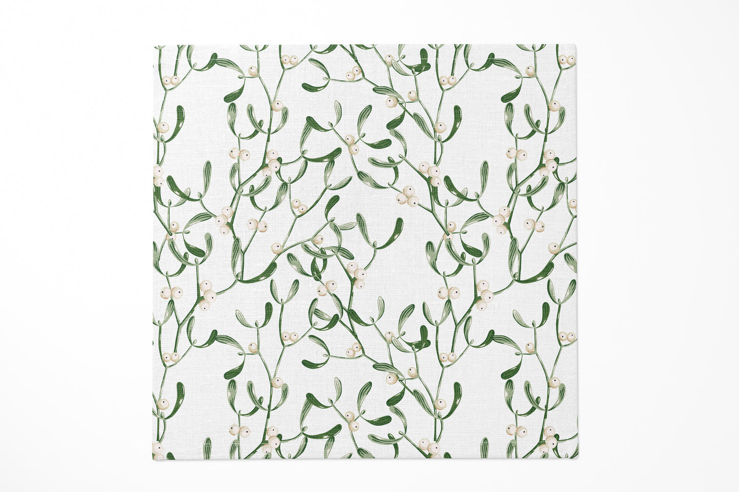 Nature Winter Mistletoe Twigs with Berries Dinner Napkin