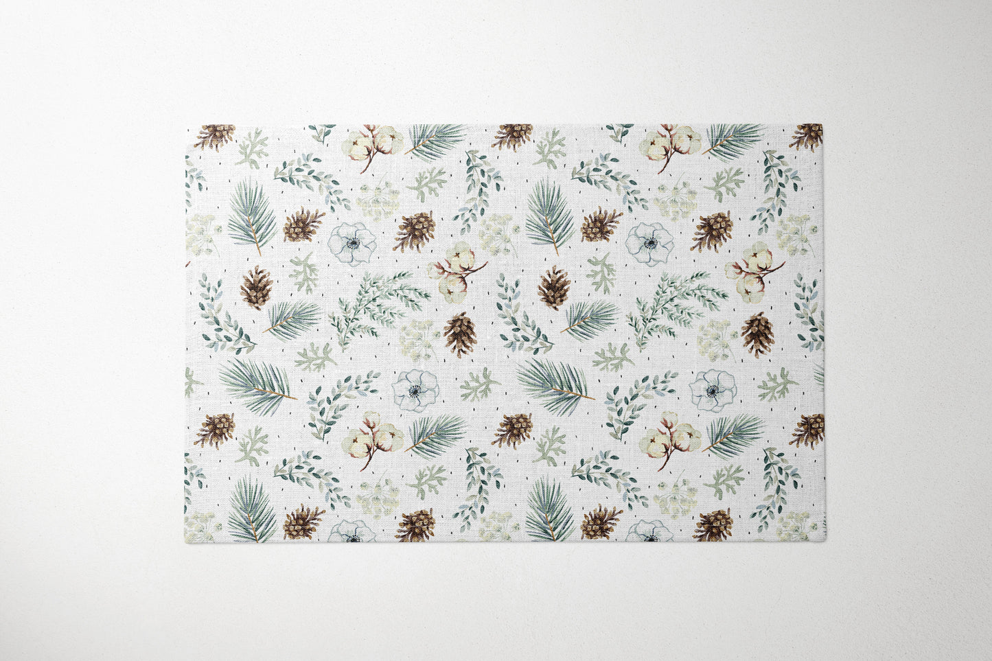 Winter Twigs with Cones and Flowers Placemat