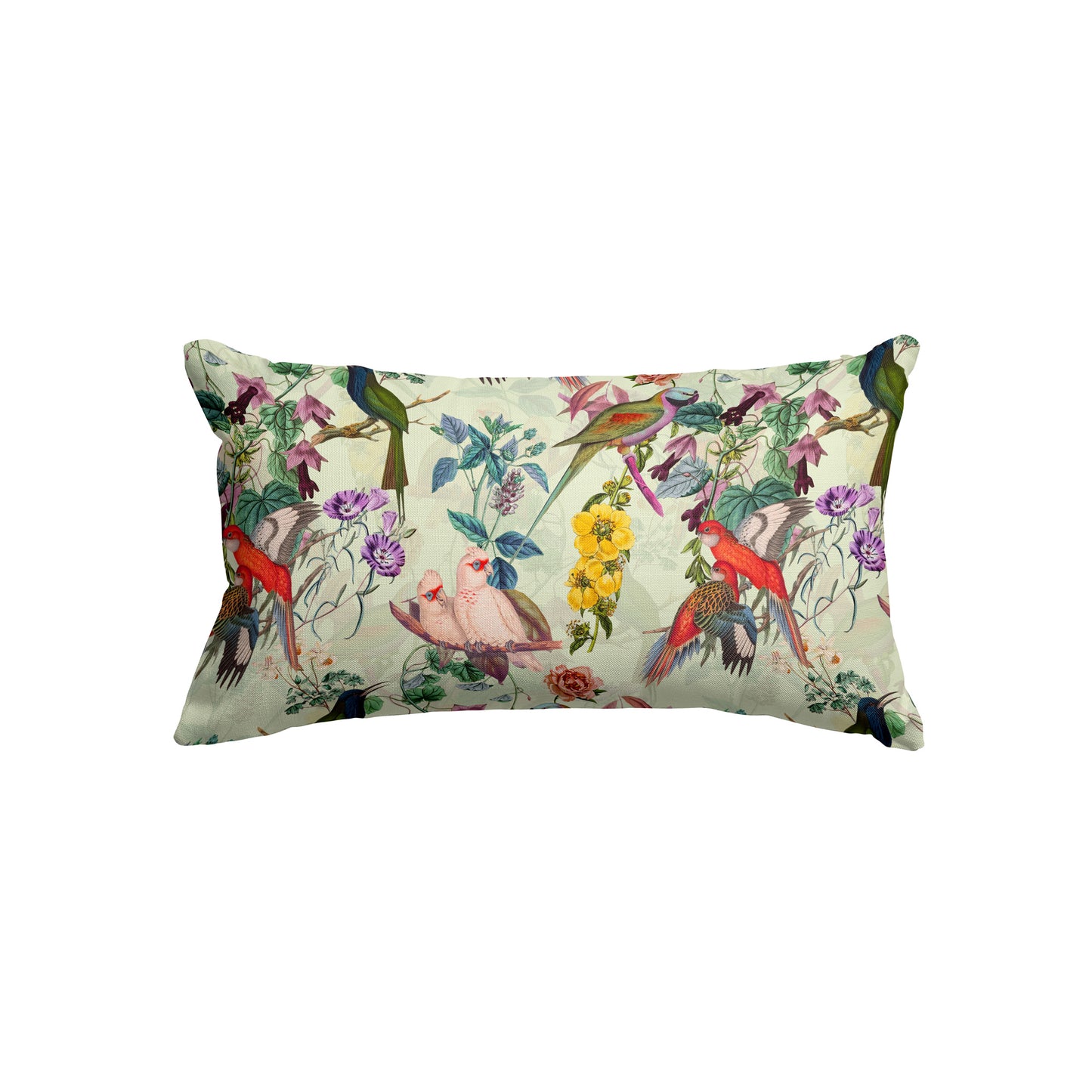 Floral and Birds VIII Rectangle Cushion