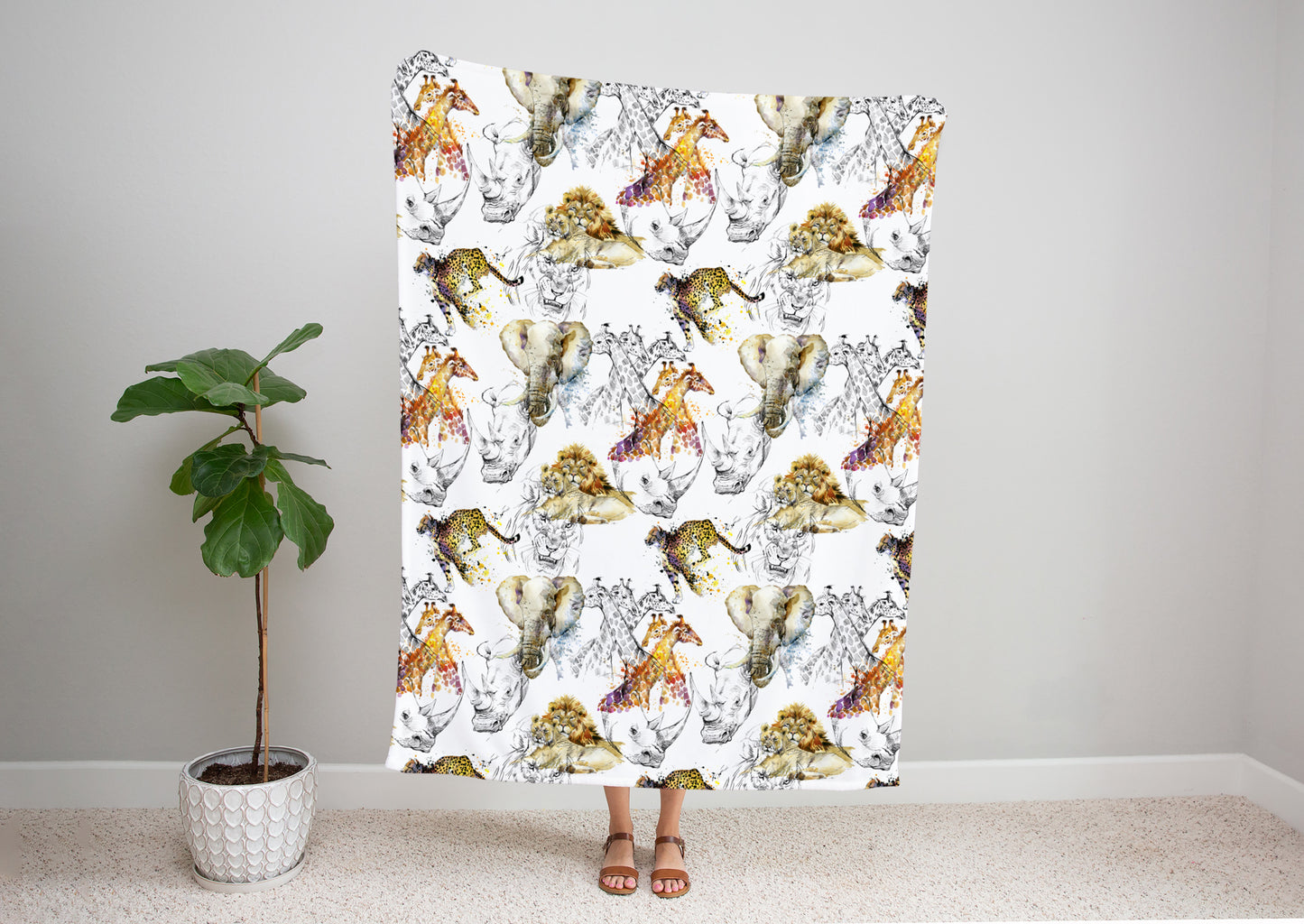 Safary Animals Blanket