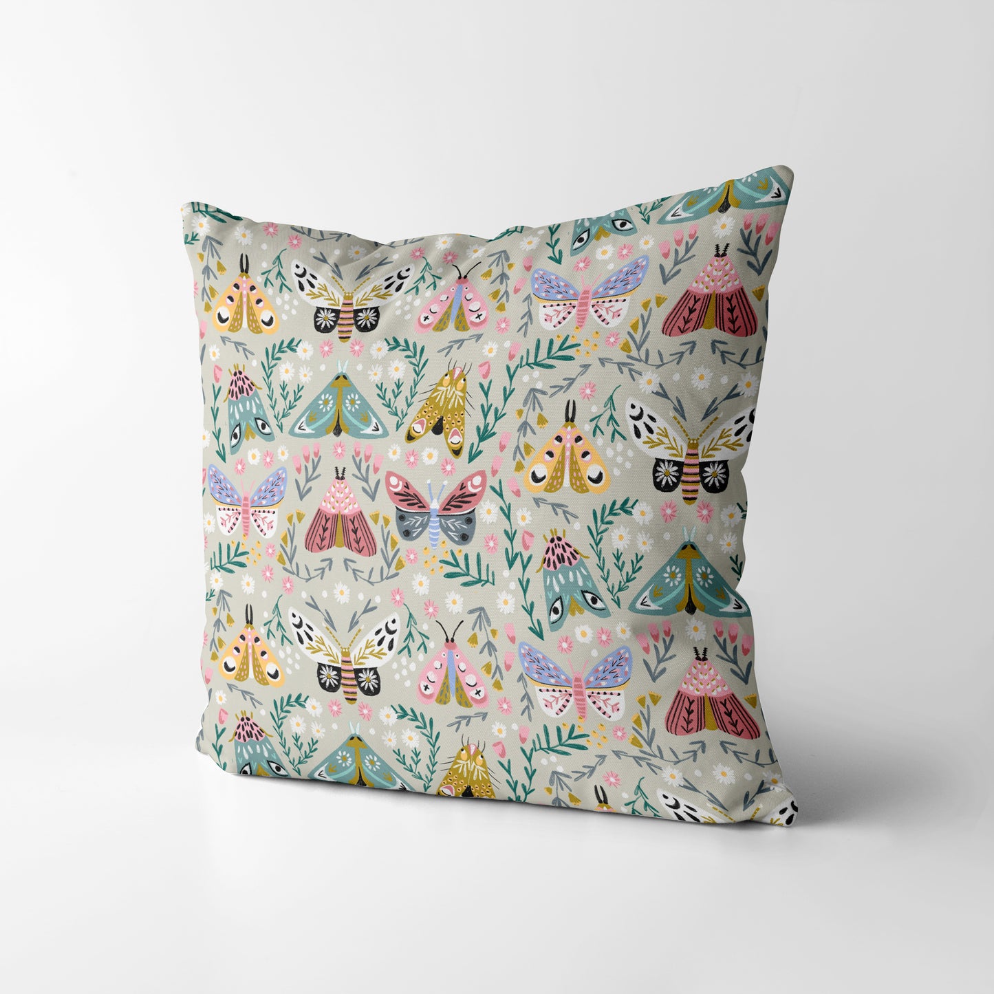 Butterflies and Moths - Square Cushion