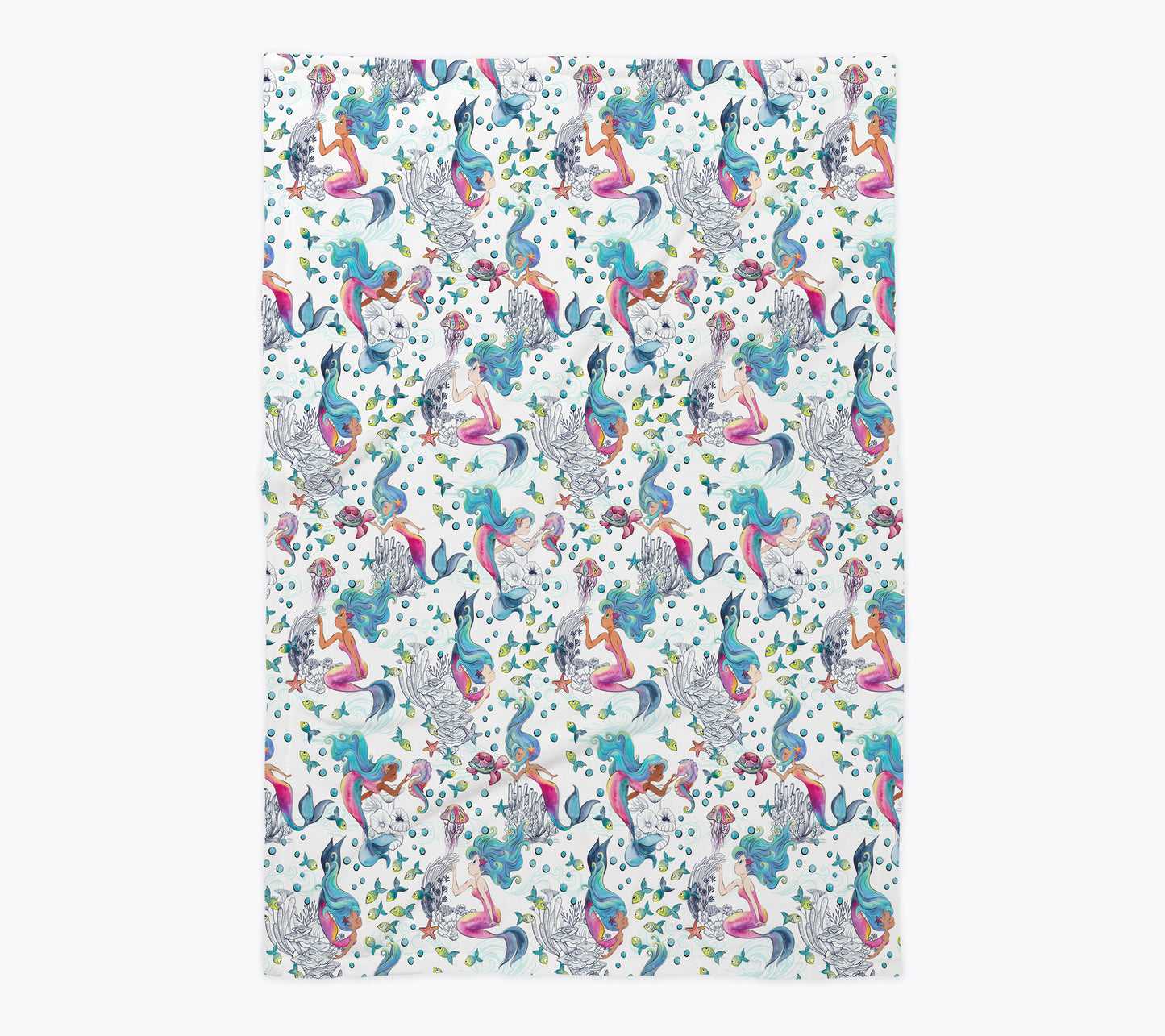 Mermaid Toile Baby Blanket