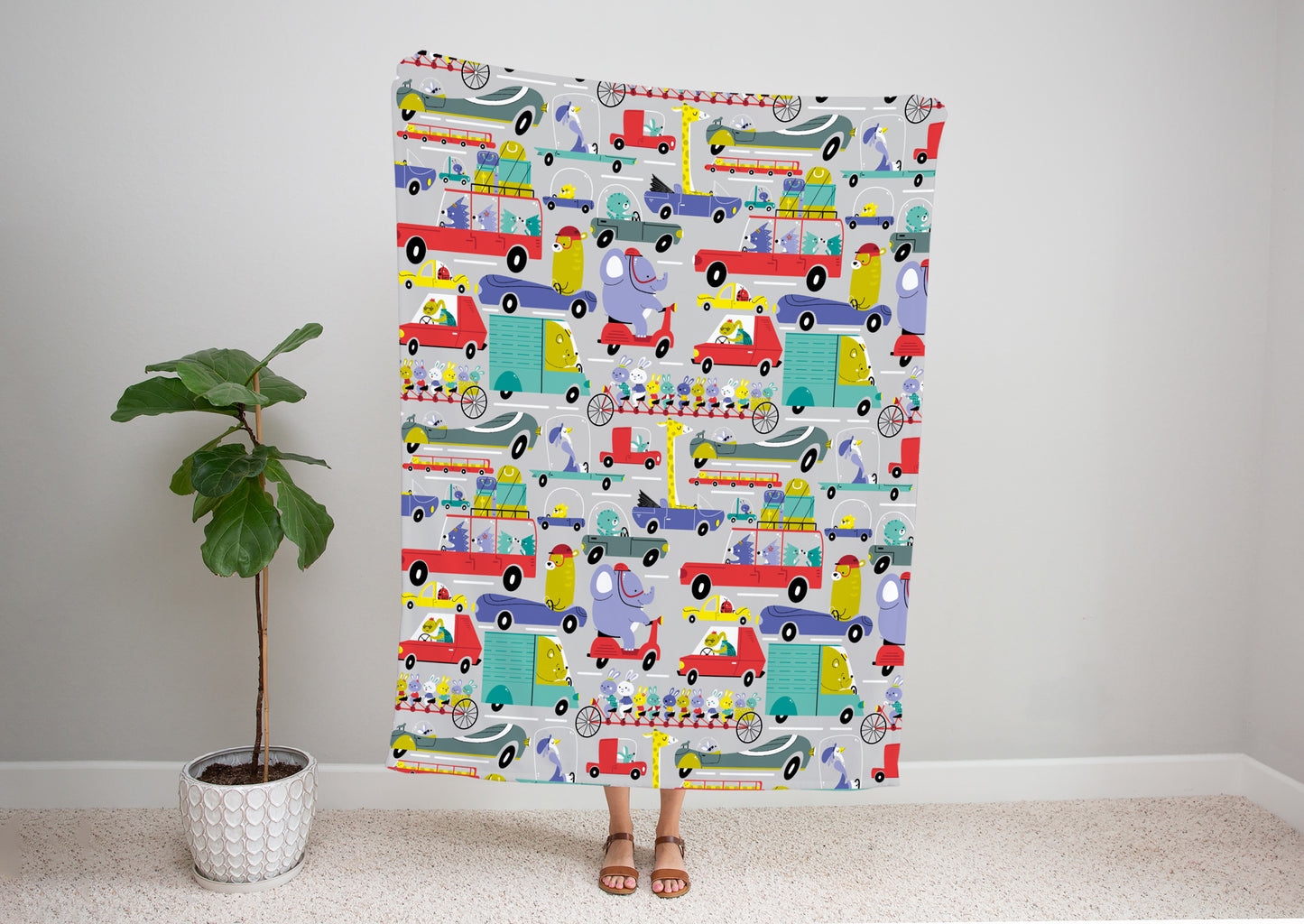 Animal Transport Bed Blanket Kids