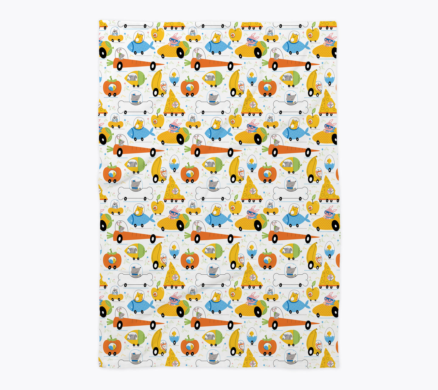 Animal Food Transport Baby Blanket