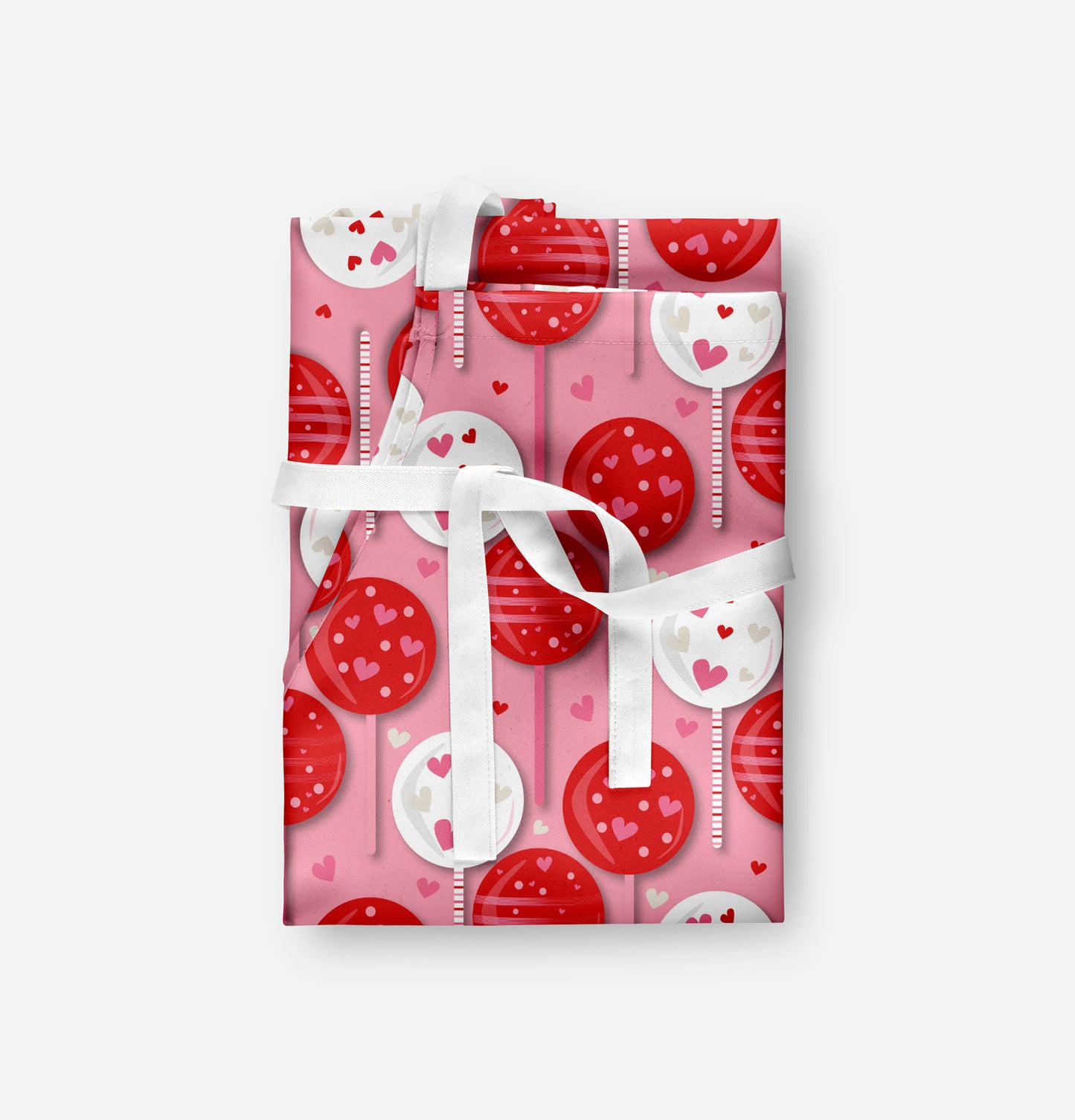 Valentines lollipop Adult Apron