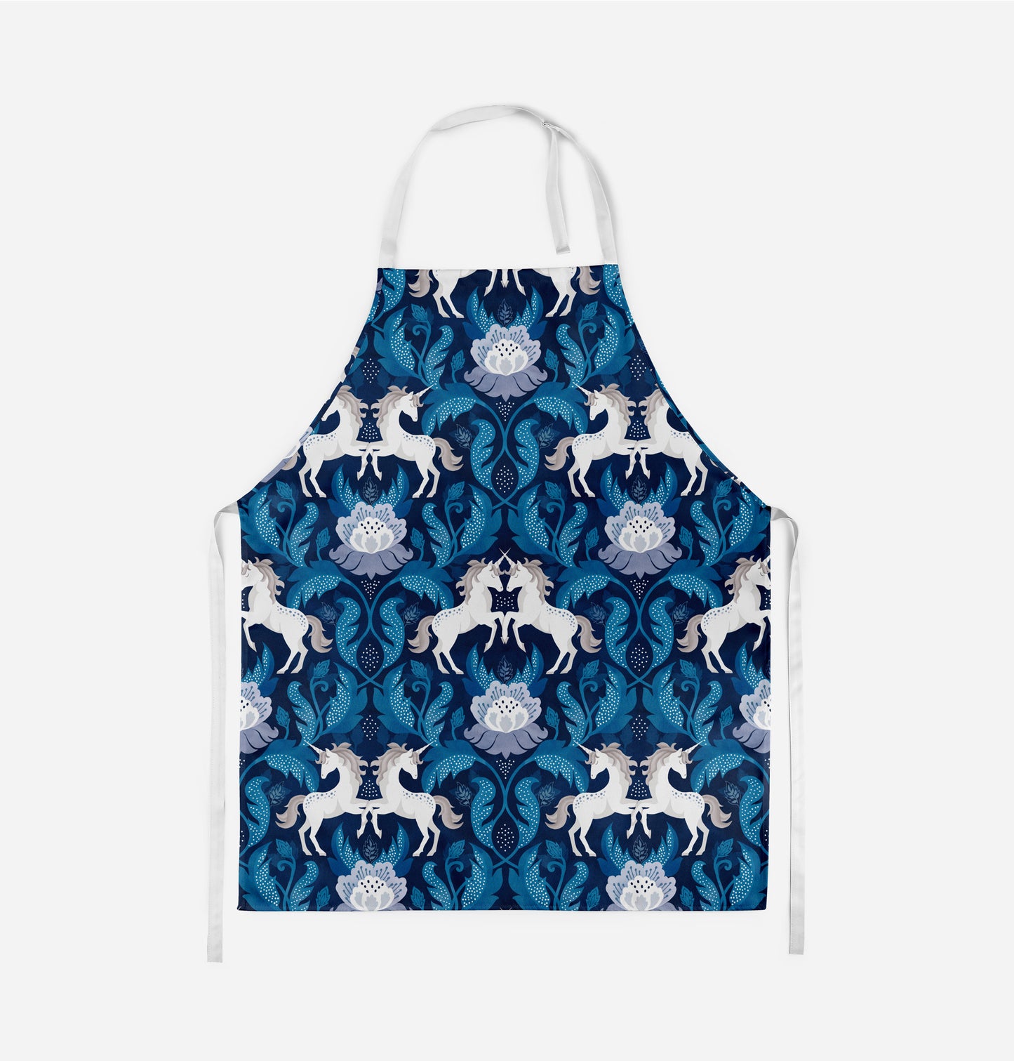 Unicorn Damask Kids Apron