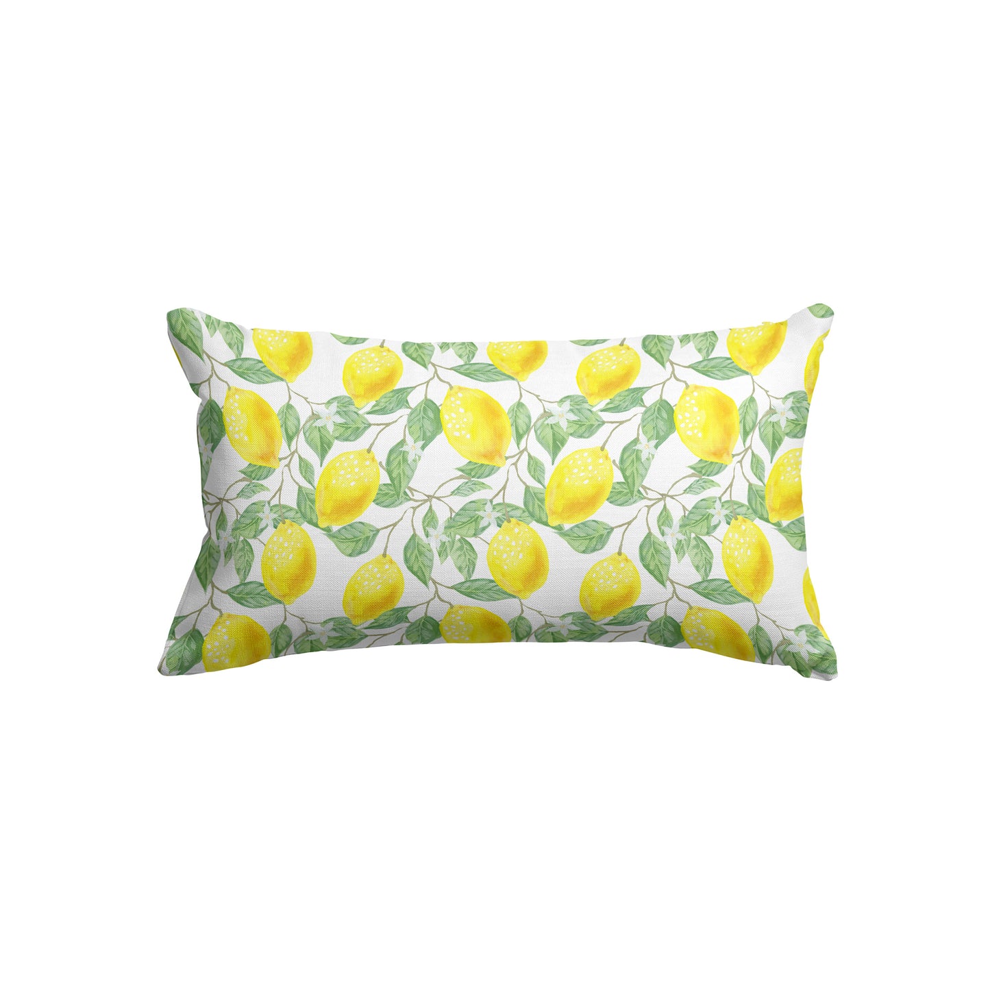 Citrus Lemon Fruit Rectangle Cushion