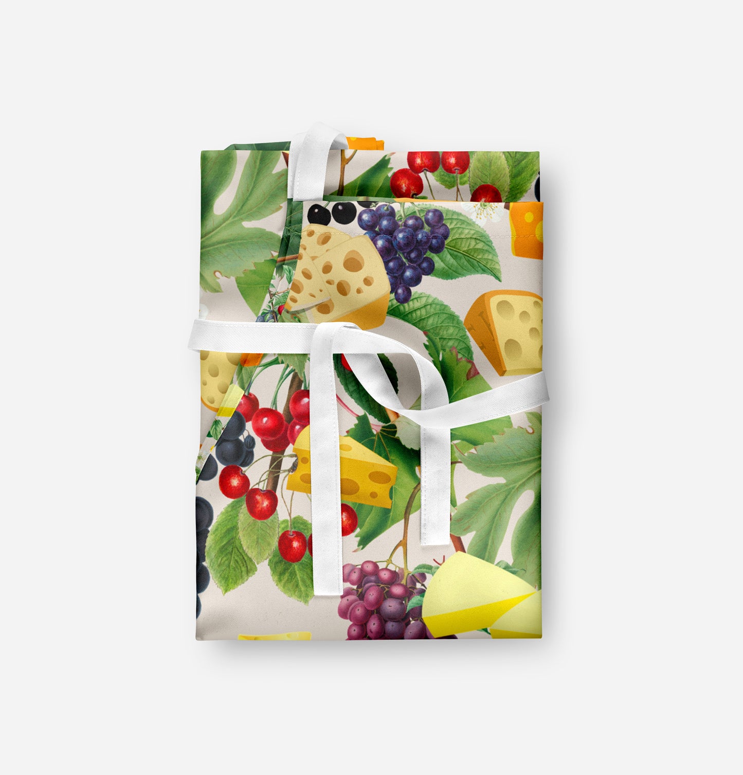 Cheese Fruits Vine Adult Apron