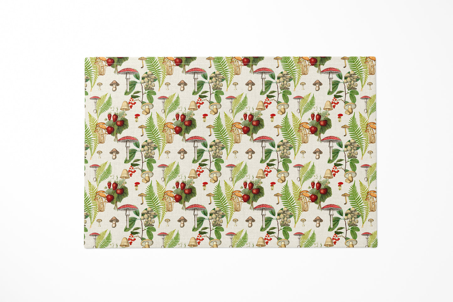 Forest Wild Flowers Mushrooms Placemat