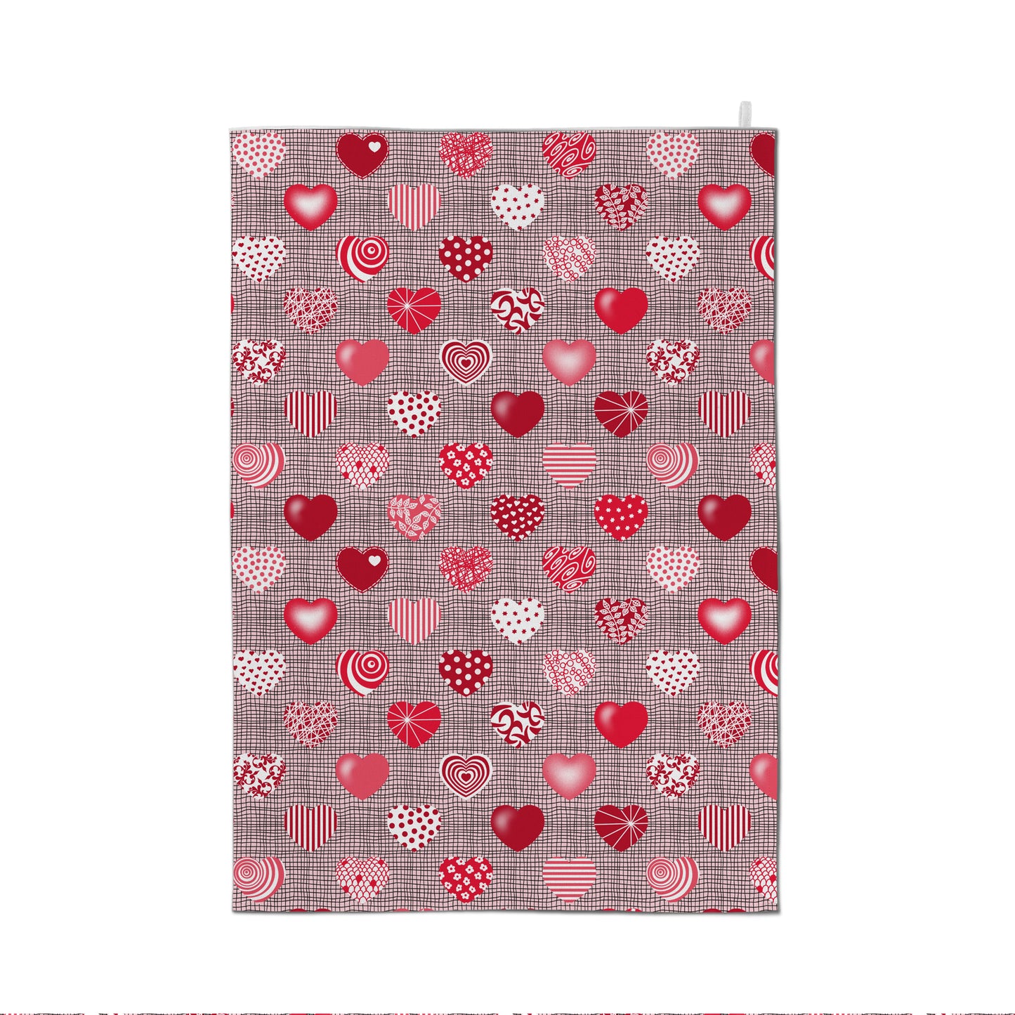 Valentine hearts III - Tea Towel