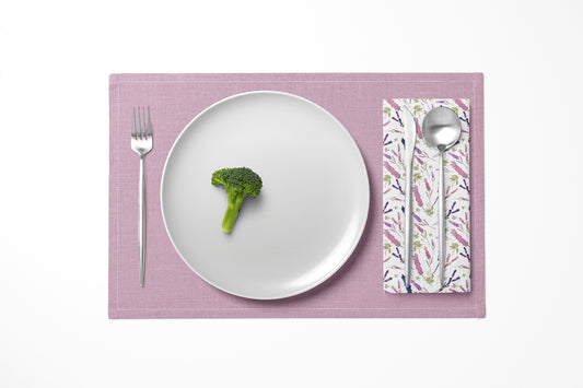 Lavender Sprays Dinner Napkin