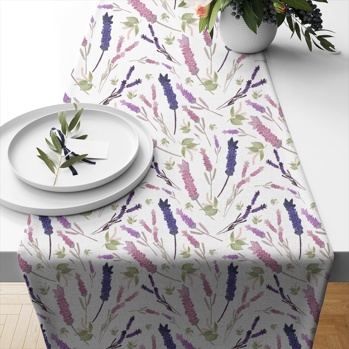 Lavender Sprays Table Runner
