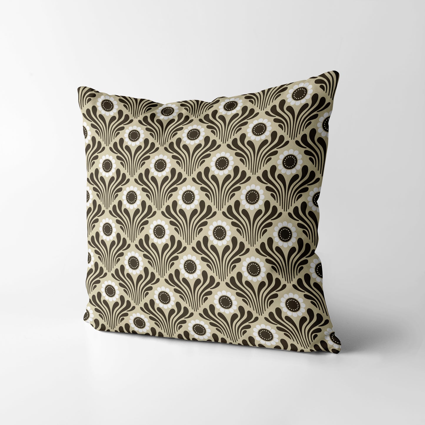 Vintage floral ornaments III Square Cushion