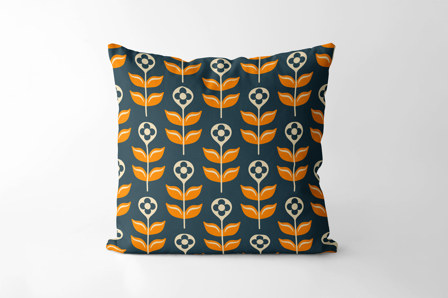 Scandinavian flowers I Square Cushion