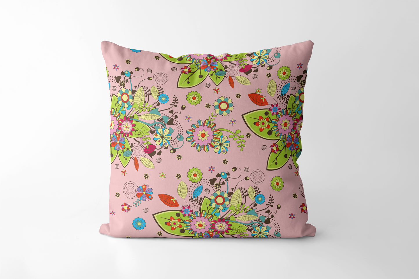 Summer and Spring Flowers - Square Cushion