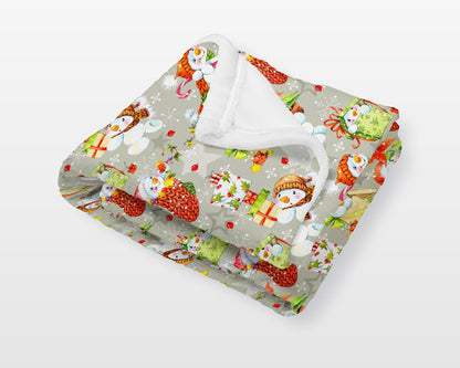 Snowman Baby Blanket