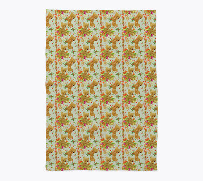 Teddy Bear Christmas Baby Blanket