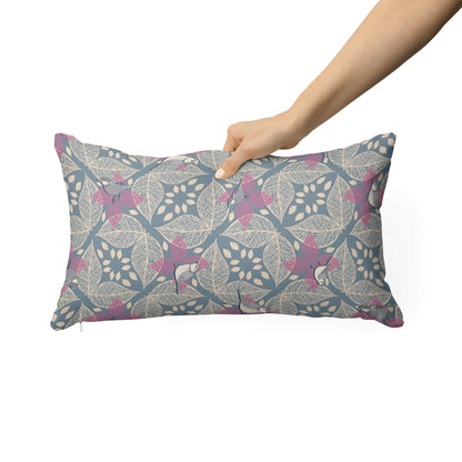 Bird and Leaf Geometric - Rectangle Cushion