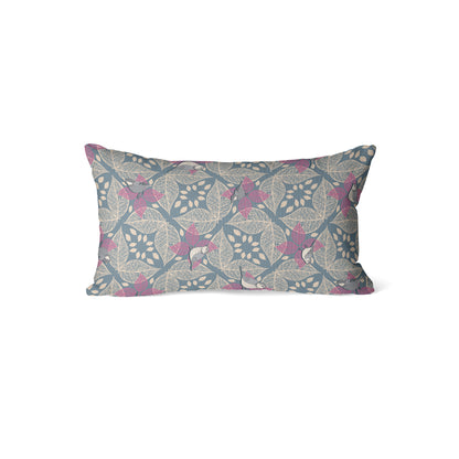 Bird and Leaf Geometric - Rectangle Cushion