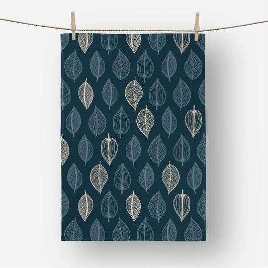 Spring rain- Leaf - Tea Towel