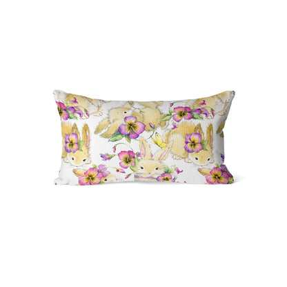 Cartoon Bunny Kids Rectangle Cushion