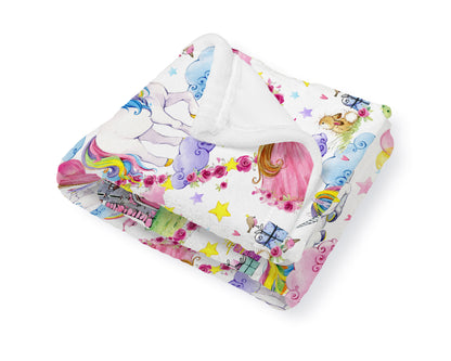 Little Princess and Castle Baby Blanket